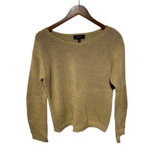Banana Republic Open Knit Sweater Beige Size Small